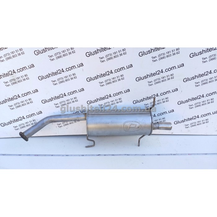 Глушитель Мазда 323 (Mazda 323) 89-94/323F 89-94/MX3 91-93 kat (12.02) Polmostrow алюминизированный