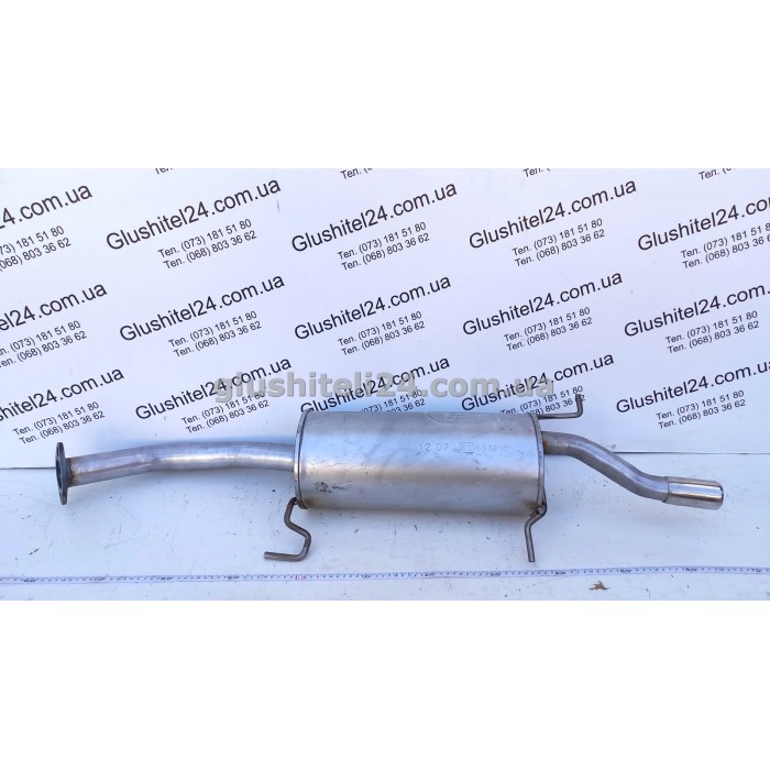 Глушник Мазда 323 (Mazda 323) 89-94 1.3 -16V; 1.6i 4D kat .; 1.7D (12.07) Polmostrow алюмінізований