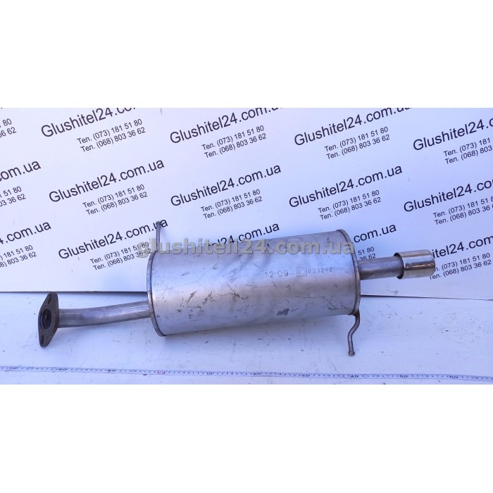 Глушник задній Мазда 2 (Mazda 2) 1.3/1.5 2007-2015 (12.09) Polmostrow алюмінізований