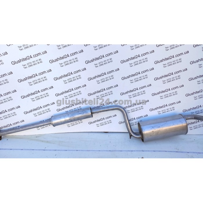 Система (глушник + резонатор) Мазда 3 (Mazda 3) 1.4/1.6 хетчбек/седан 2003-2014 (12.14) Polmostrow алюмінізована