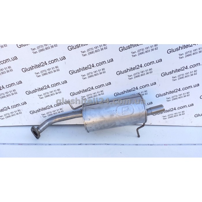 Глушник Мазда 323Ф (Mazda 323F) 1.5 16V хетчбек 1998-2003 (12.193) Polmostrow алюмінізований