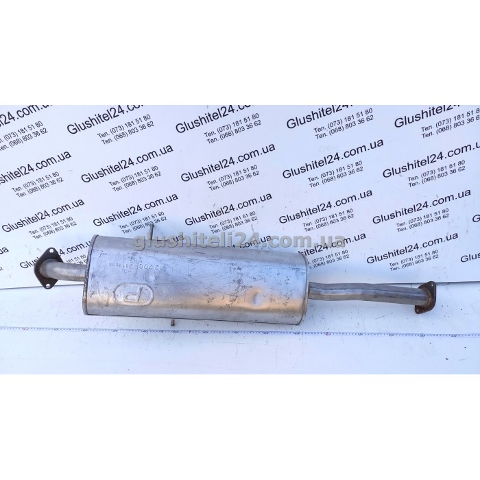 Глушник Мазда Б2500 (Mazda B2500) 2.5D 1996-2002 (12.206) Polmostrow алюмінізований