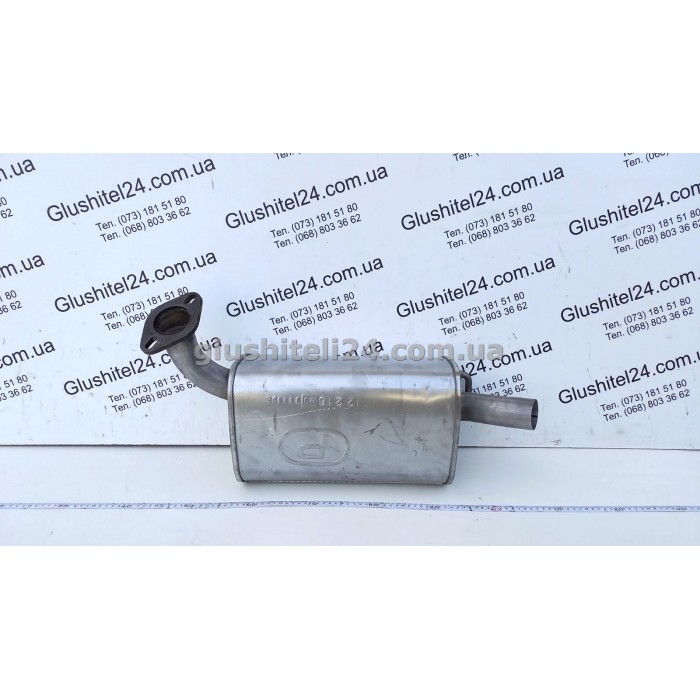 Глушник правий Мазда 6 (Mazda 6) 2.0/2.3 16V 2005/2006/2007 (12.216) Polmostrow алюмінізований