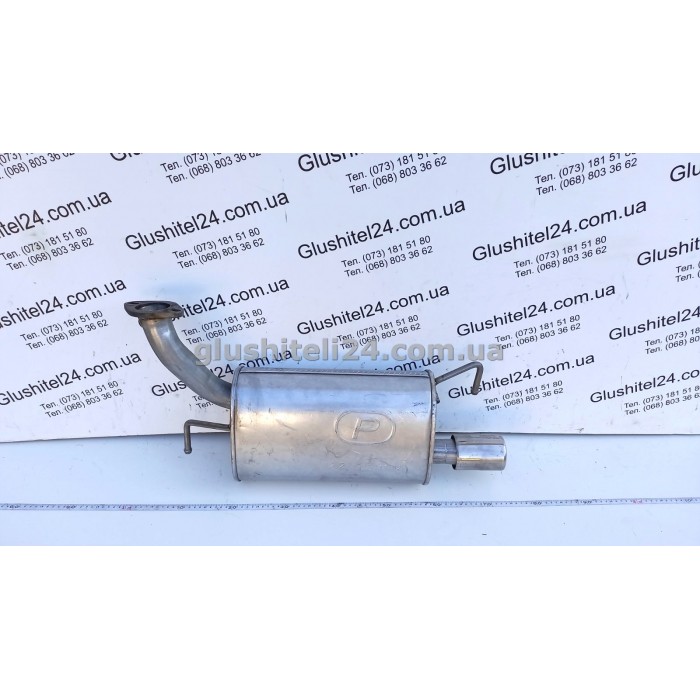 Глушник правий Мазда 6 (Mazda 6) 1.8/2.0/2.5 2007- (12.27) Polmostrow алюмінізований
