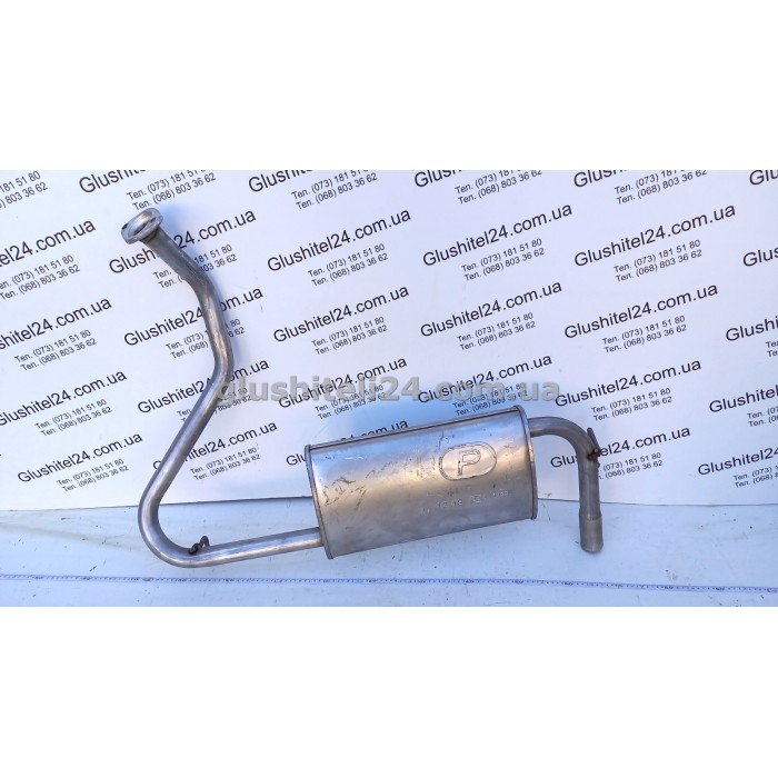 Глушник Мазда 323 (Mazda 323) 1.3i/1.5i 16V хетчбек 1994-2000 (12.49) Polmostrow алюмінізований