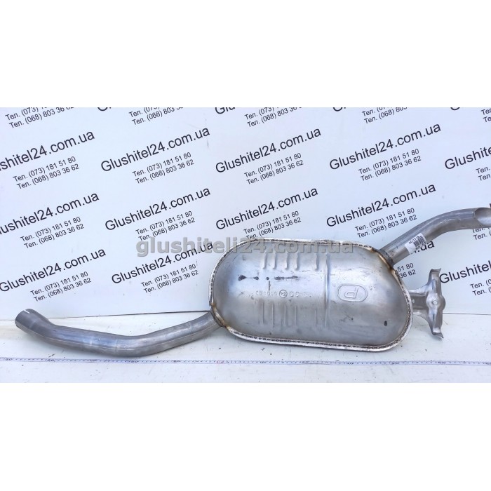 Глушник Мерседес W124 (Mercedes W124) 85-93 E200/230/250 седан (13.05) Polmostrow алюмінізований