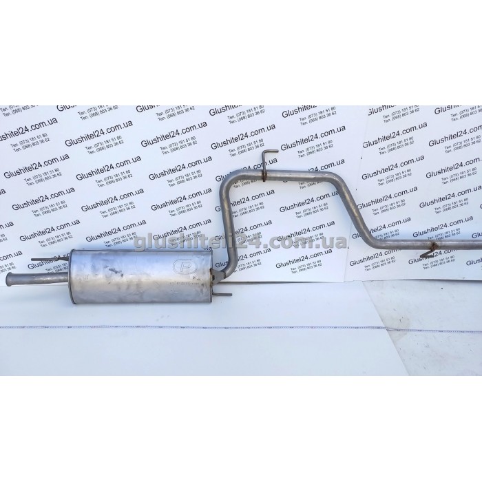 Глушитель Мерседес Вито 638 (Mercedes Vito 638) 108 2.3D 96- (13.166) Polmostrow алюминизированный