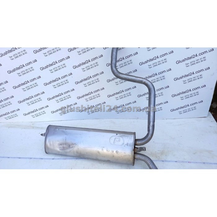 Глушник Мерседес В124 (Mercedes W124) 85-93 200T-250TD 2.0/2.3/2.5 kombi (13.19) Polmostrow алюмінізований