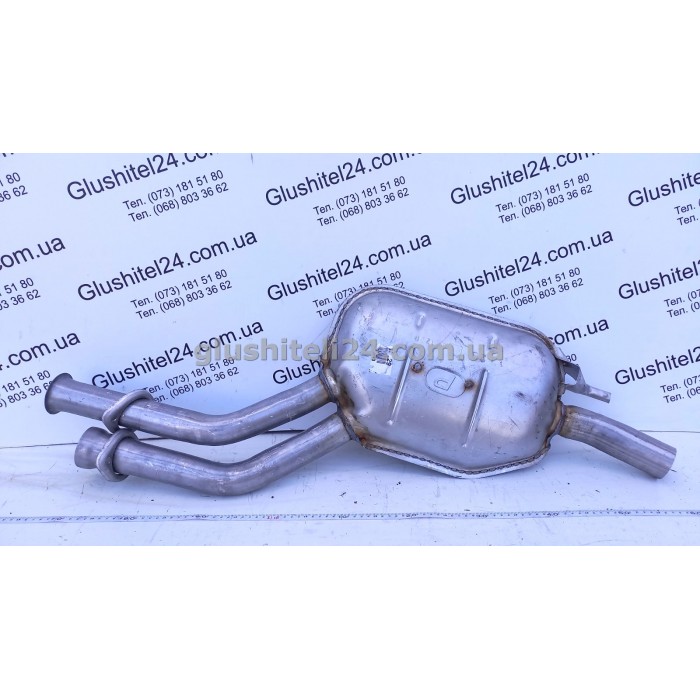 Резонатор Мерседес W124 (Mercedes W124) 2.0/2.2 бензин седан 1992-1995 (13.29) Polmostrow алюминизированный