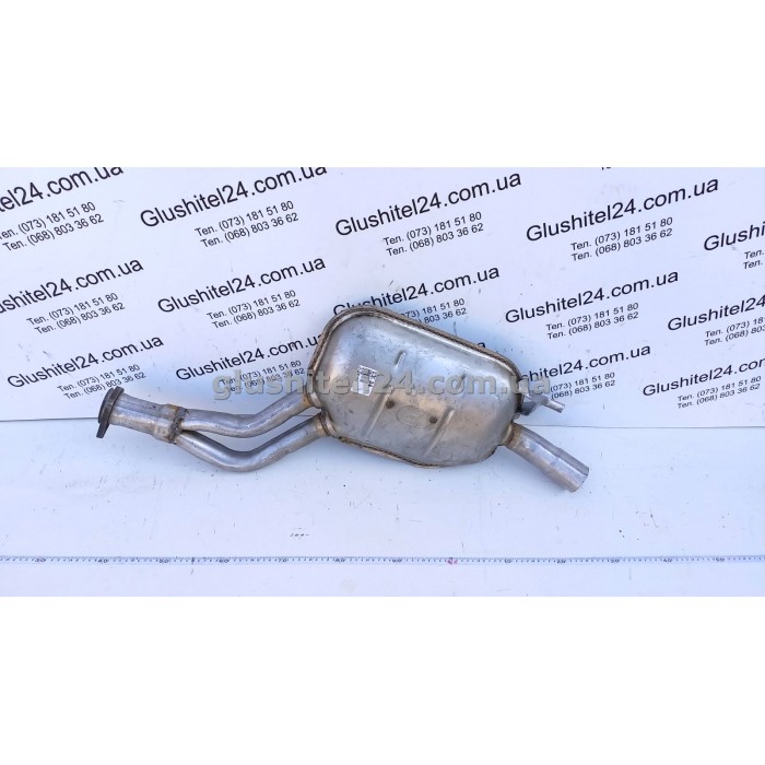 Резонатор Мерседес T124-E250 (Mercedes T124-E250) 2.5D 1993/1994/1995/1996 комбі (13.34) Polmostrow алюмінізований