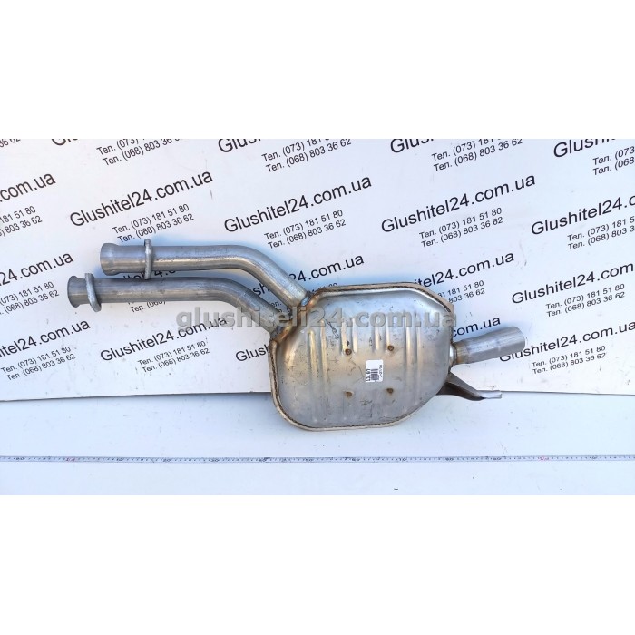 Резонатор Мерседес В124 (Mercedes W124) 85-92 2.6/3.0 бензин седан/комби (13.97) Polmostrow алюминизированный