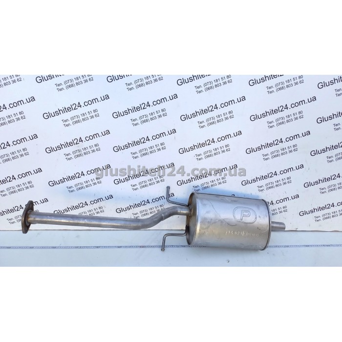 Глушник Мітсубісі Л300 (Mitsubishi L300) 1.6/2.5D 1986-1996 (14.121) Polmostrow алюмінізований