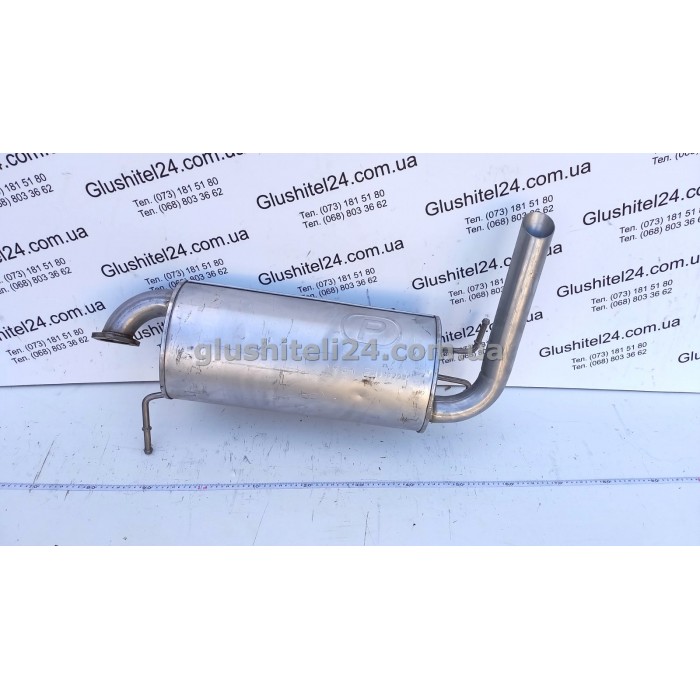 Глушник задній Мітсубісі Оутлендер 1 (Mitsubishi Outlander 1) 2.0/2.4 4WD бензин 2003 - 2006 (14.34) Polmostrow алюмінізований