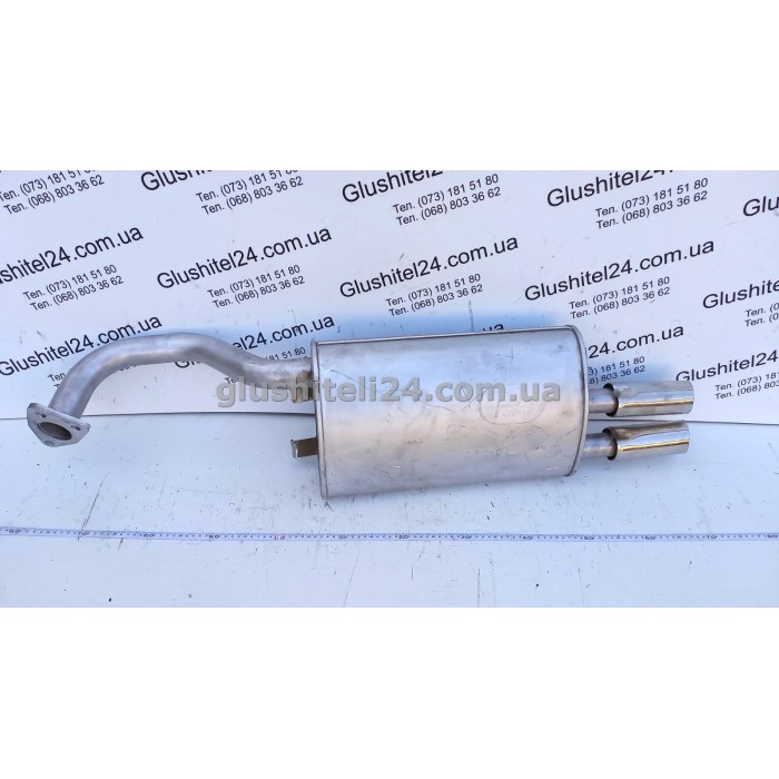 Глушник Мітсубісі Галант 6 (Mitsubishi Galant 6) 90-92 2.0 GTI 16V HB/SDN (14.57) Polmostrow алюмінізований