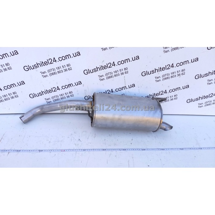 Глушник Ніссан Ноут під хомут (Nissan Note) 1.6 16V 2006-2009 (15.21) Polmostrow алюмінізований