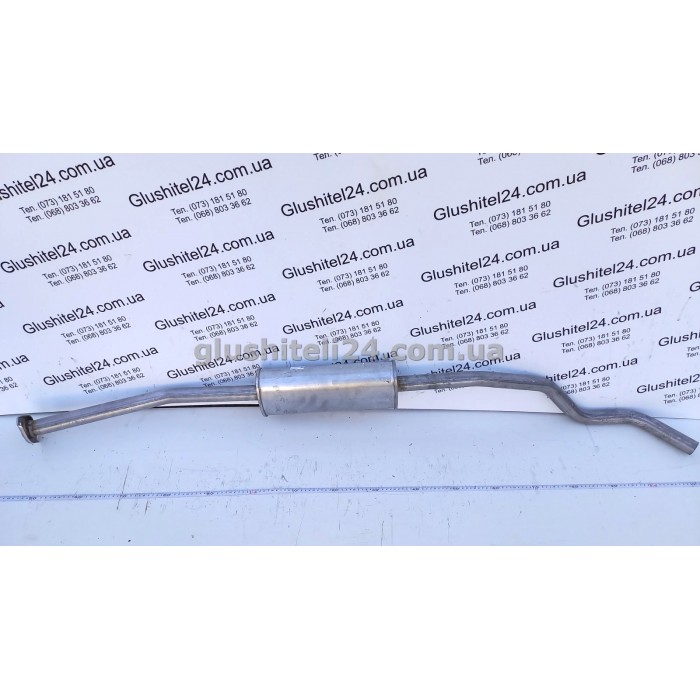 Резонатор Ніссан Мікра К12 (Nissan Micra) 1.2/1.4 2005-2010 (15.231) Polmostrow алюмінізований