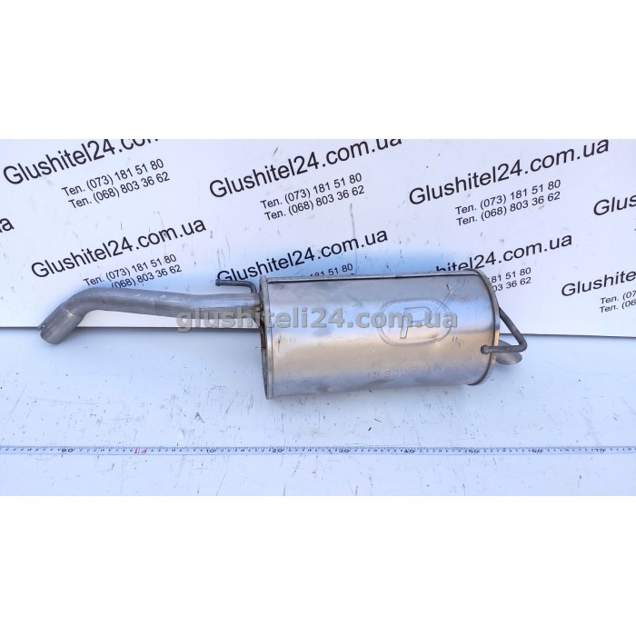 Глушник Ніссан Ноут/Мікра К12 (Nissan Note/Micra) 1.2/1.4 бензин/1.5DCI 2005-2010 (15.232) Polmostrow алюмінізований