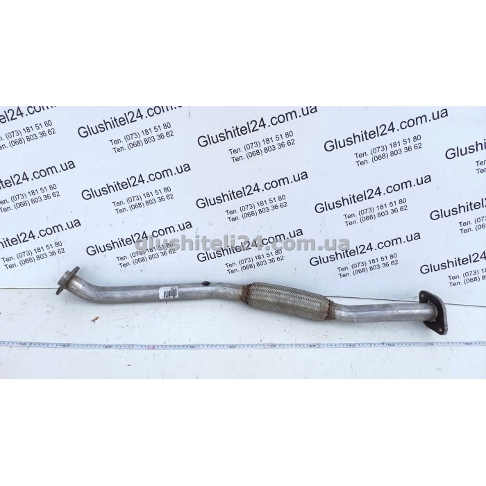 Труба коллекторная Ниссан Премьера (Nissan Primera) 99-02 1.6i/1.8i (15.243) Polmostrow алюминизированная