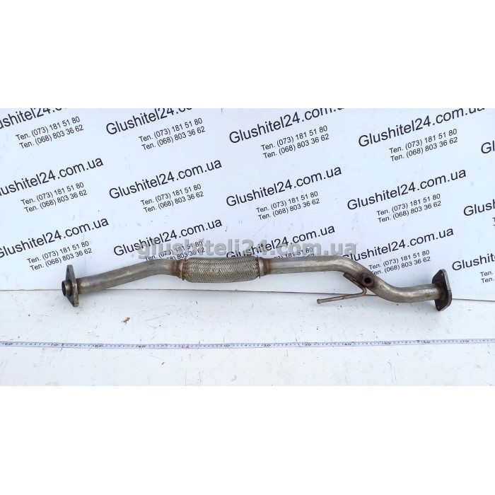 Труба средняя Ниссан Альмера (Nissan Almera N16) 2.2Td TD 2001-2006 (15.367) Polmostrow алюминизированная