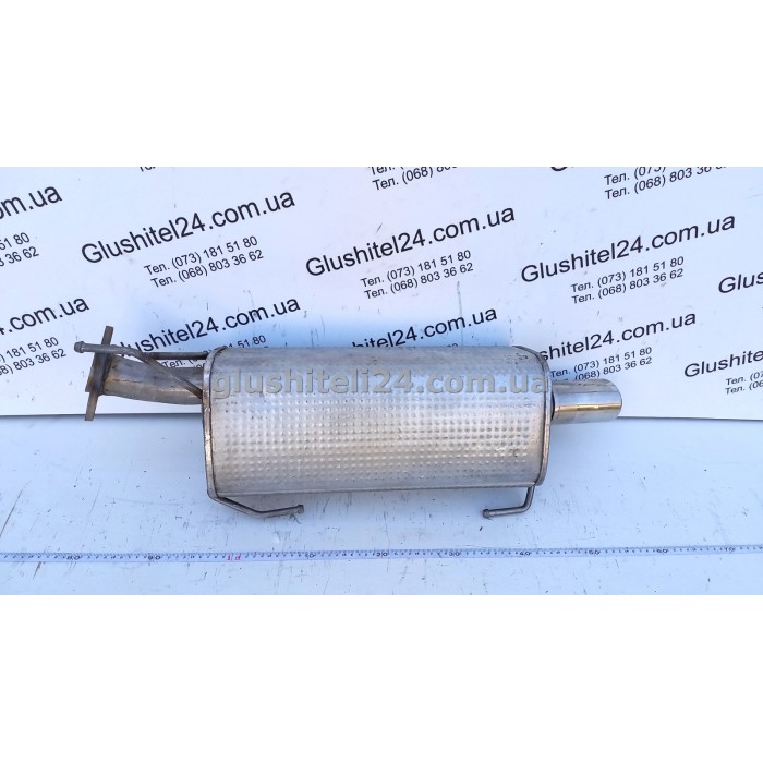 Глушник задній (кінцевий) Ниссан Джук (Nissan Juke) 1.5 DCi Turbo Diesel 2010-2014 (15.76) Polmostrow алюмінізований