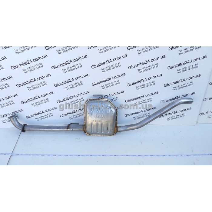 Резонатор Опель Омега Б (Opel Omega B) 2.5/3.0/3.2 левый kat 94- (17.233) Polmostrow алюминизированный