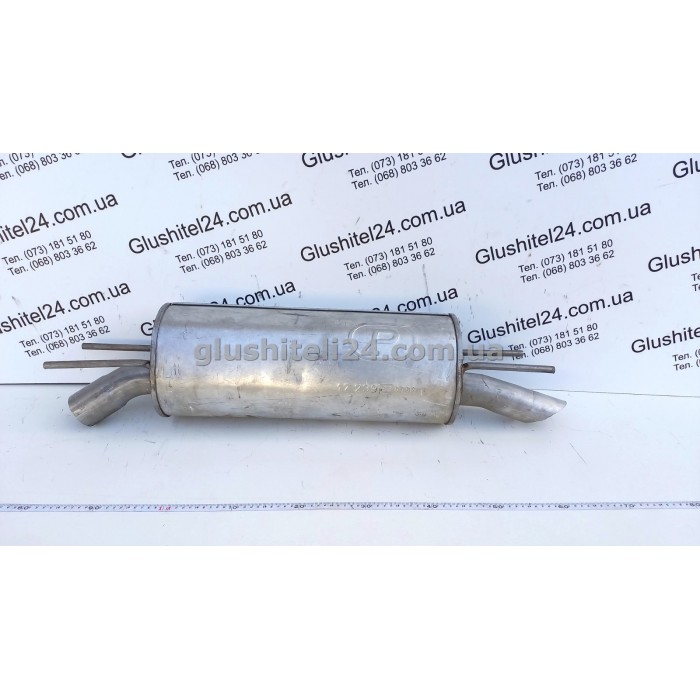 Глушник Опель Омега Б (Opel Omega B)седан 2.0/2.5 турбо дизель kat 94 - (17.239) Polmostrow алюминизированный