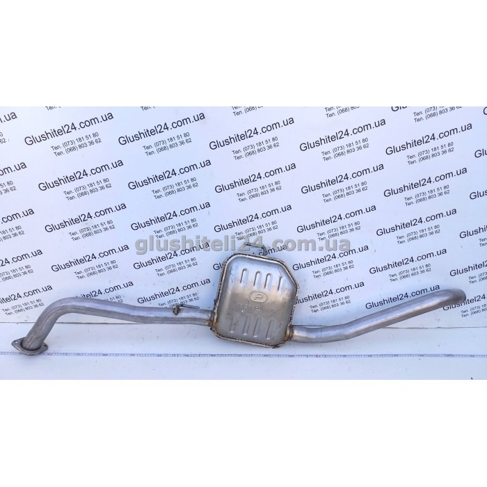 Резонатор Опель Омега Б (Opel Omega B) седан 2.0/2.5 турбо дизель kat 94- (17.240) Polmostrow алюминизированный