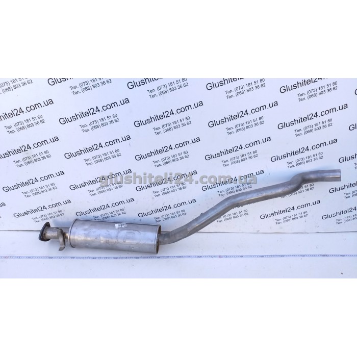 Резонатор Опель Вектра А (Opel Vectra A) 2.0 16V/2.5 V6 kat 1992-1995 (17.272) Polmostrow алюминизированный