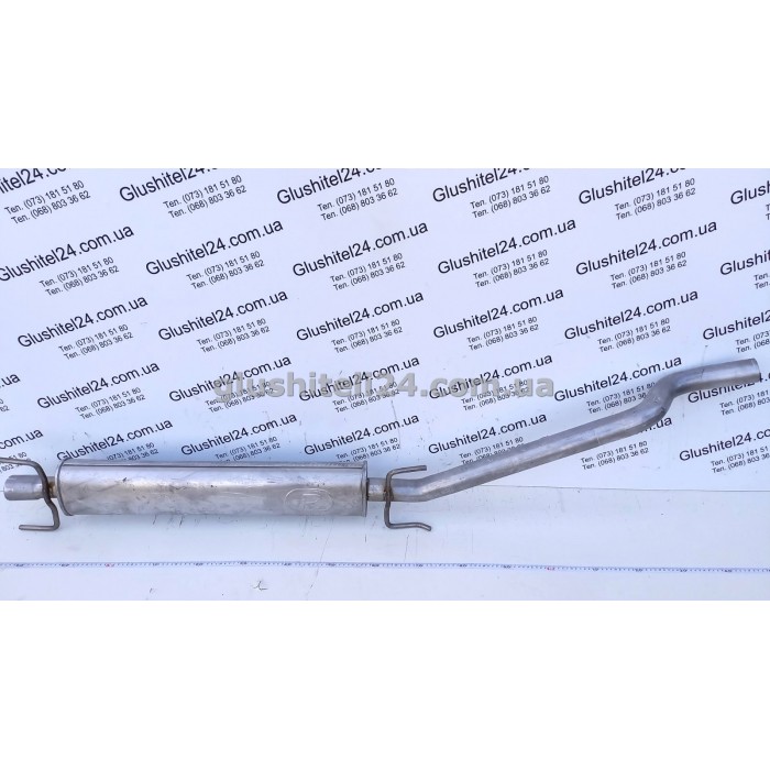 Резонатор (средняя часть глушителя) Опель Астра Г (Opel Astra G) 2.0/2.2 DTi 02-03 хэтчбек (17.314) Polmostrow алюминизированный