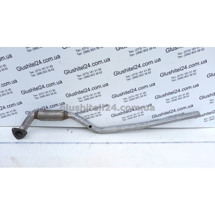 Труба прийомна Опель Меріва А (Opel Meriva А) 1.8 16V 2003-2010 (17.34) Polmostrow алюмінізована