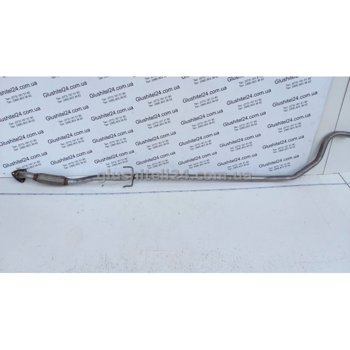 Середня трубка глушника Опель Корса Д (Opel Corsa D) 1.2 16V 2006 - (17.345) Polmostrow алюмінізована