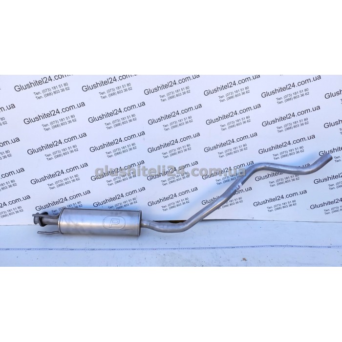 Резонатор Опель Астра Ф (Opel Astra F) 1.4/1.6/1.8/2.0/1.7TD универсал kat 1991-1998 (17.40) Polmostrow алюминизированный