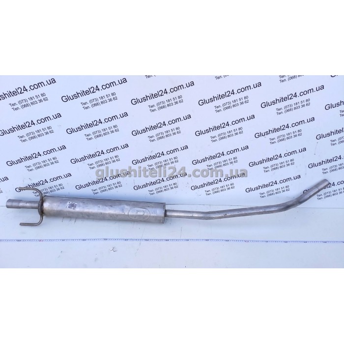 Резонатор Опель Корса (Opel Corsa) 1.0i 12V 2000-2006 (17.533) Polmostrow алюмінізований