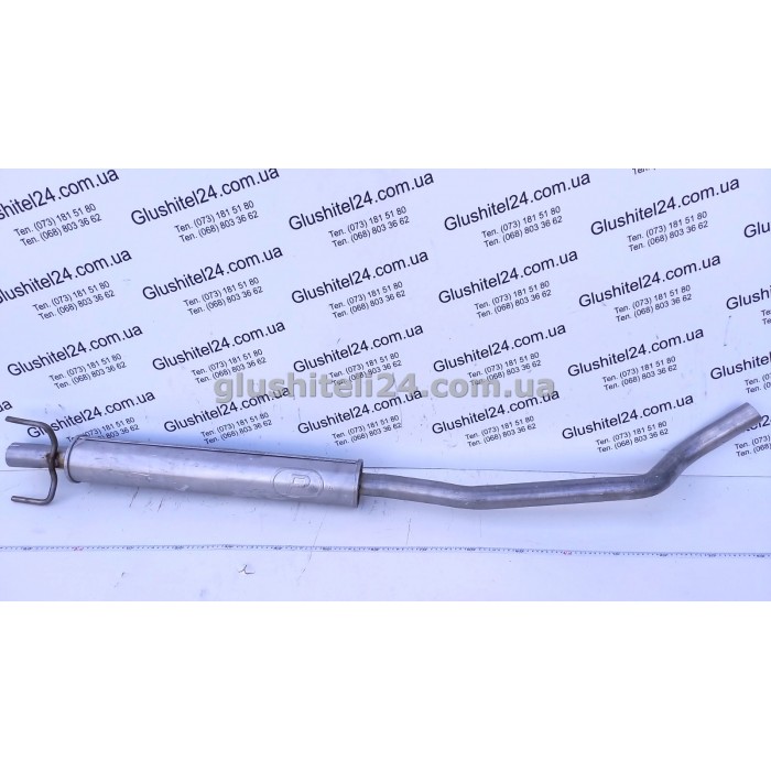 Резонатор Опель Корса С (Opel Corsa С) 1.7D 2003/2004/2005/2006 (17.545) Polmostrow(Полмостров) алюмінізований