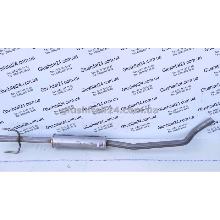 Резонатор Опель Корса С (Opel Corsa С) 1.2/1.4-16V 2000-2006 (17.560) Polmostrow алюминизированный