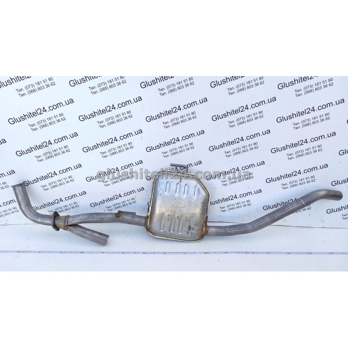 Резонатор Опель Омега Б (Opel Omega B) левый 2.2 бензин -16V 1999-2003 седан (17.591) Polmostrow алюминизированный