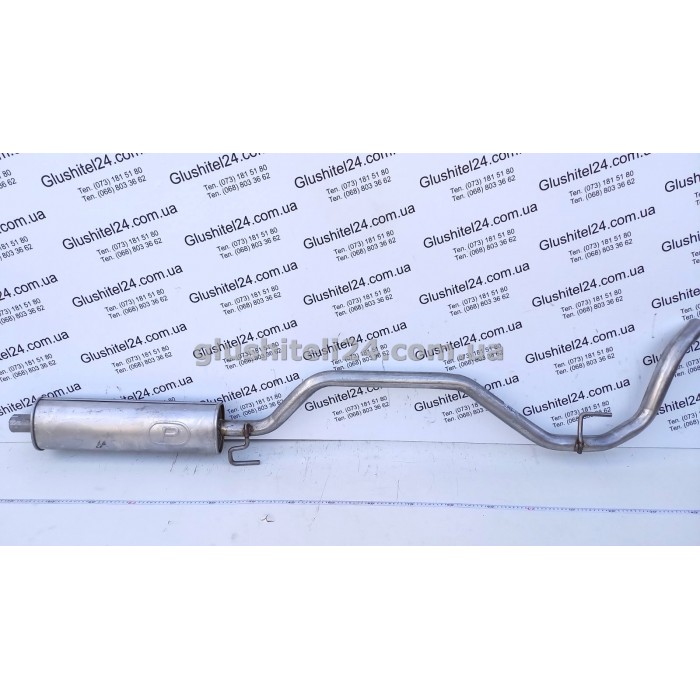 Резонатор Опель Вектра С (Opel Vectra C) 1.6/1.8 16V седан/хэтчбек 2002-2009 (17.599) Polmostrow алюминизированный