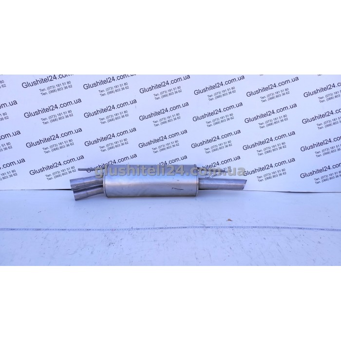 Глушник Опель Омега Б (Opel Omega B) 2.2 бензин -16V 1999-2003 седан (17.606) Polmostrow алюмінізований