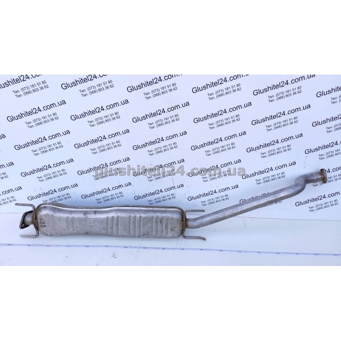 Резонатор (середня частина глушника) Опель Астра Г (Opel Astra G) 2.0i-16V Turbo hatchback, kombi, coupe 00-04 (17.608) Polmostrow алюмінізований