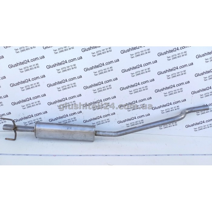 Резонатор Опель Астра Г/Астра Н (Opel Astra G/Astra H) 1.4i 16V 2003 - (17.61) Polmostrow алюмінізований