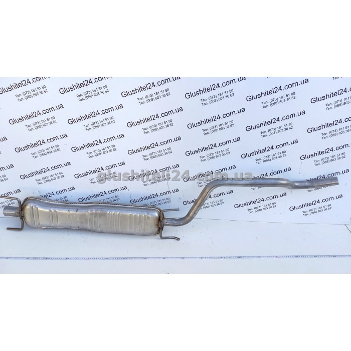 Резонатор Опель Зафира А/Зафира Б (Opel Zafira/Zafira B) под хомут 1.6/1.8/2.2 16V бензин 2003-2010 (17.623) Polmostrow алюминизированный