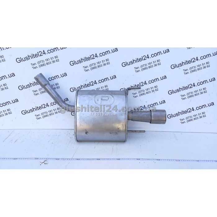 Глушитель правый Опель Вектра С (Opel Vectra C) 2.0/2.2 16V/3.2 24V бензин 2002 - (17.628) Polmostrow алюминизированный