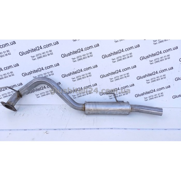 Глушник Опель Фронтера Б (Opel Frontera B) 4X4 LWB 2.2 DTI 1998-2003 (17.633) Polmostrow алюмінізований