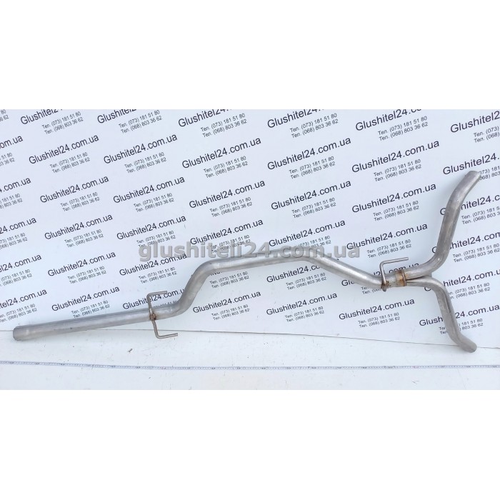 Труба середня глушника Опель Вектра С (Opel Vectra C) 2.0 16V хетчбек/седан 2003 - (17.651) Polmostrow алюмінізована