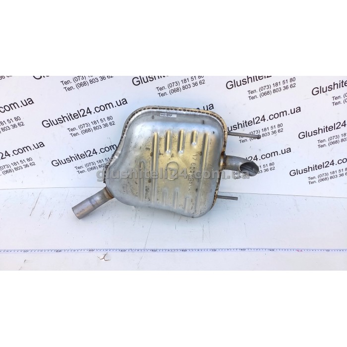 Глушник лівий Опель Вектра С (Opel Vectra C) 2.0/2.2 16V/3.2 24V хетчбек/седан 2002 - (17.652) Polmostrow алюмінізований