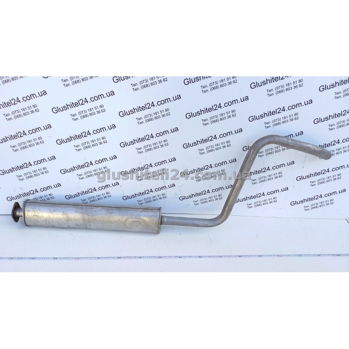 Резонатор (средний глушитель) Опель Астра J/Шевролет Крузе (Opel Astra J/Chevrolet Cruze) 1.6i 2009 - (17.88) Polmostrow алюминизированный