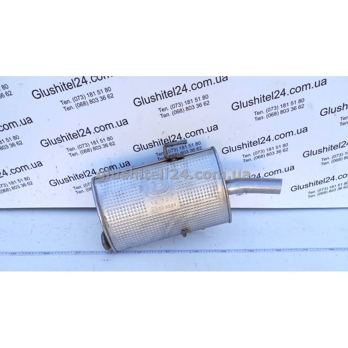 Глушитель Пежо 406 (Peugeot 406) 1.6/1.8 бензин седан 1995-2001 (19.15) Polmostrow алюминизированный