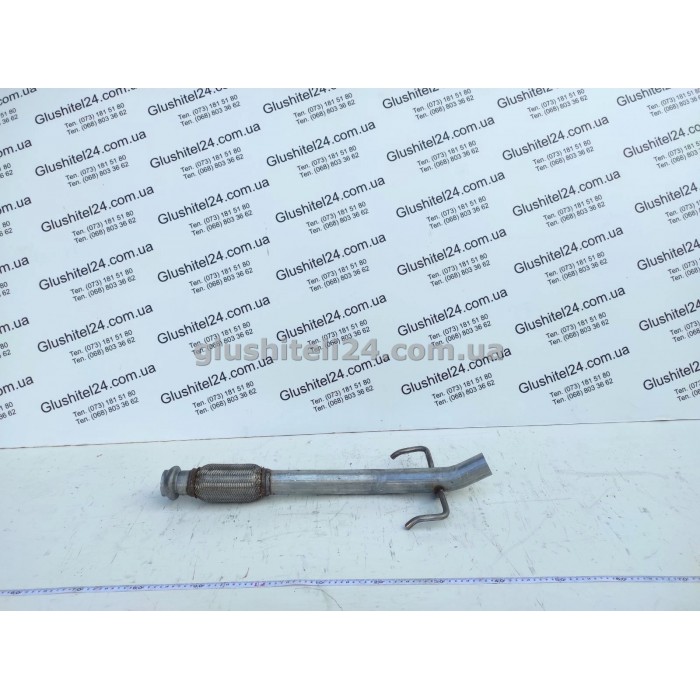 Труба средняя с гофрой Пежо 207 (Peugeot 207)/Ситроен С3 (CITROEN C3) 1.4/1.6 бензин 2007-2013 (19.176) Polmostrow алюминизированная