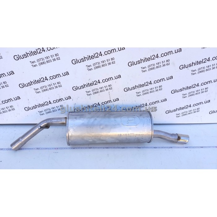 Глушитель Пежо 207/208/2008 (Peugeot 207/208/2008) 1.4/1.6 бензин 2007 - (19.182) Polmostrow алюминизированный
