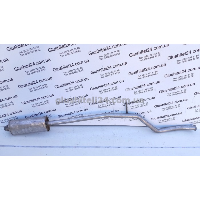 Резонатор Пежо 206 (Peugeot 206) 1.6 бензин 16V 2000-2005 (19.19) Polmostrow алюмінізований